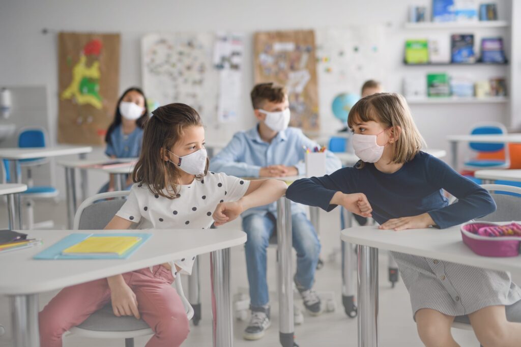 Kid Distance Can little kids really social distance? - American Montessori Academy